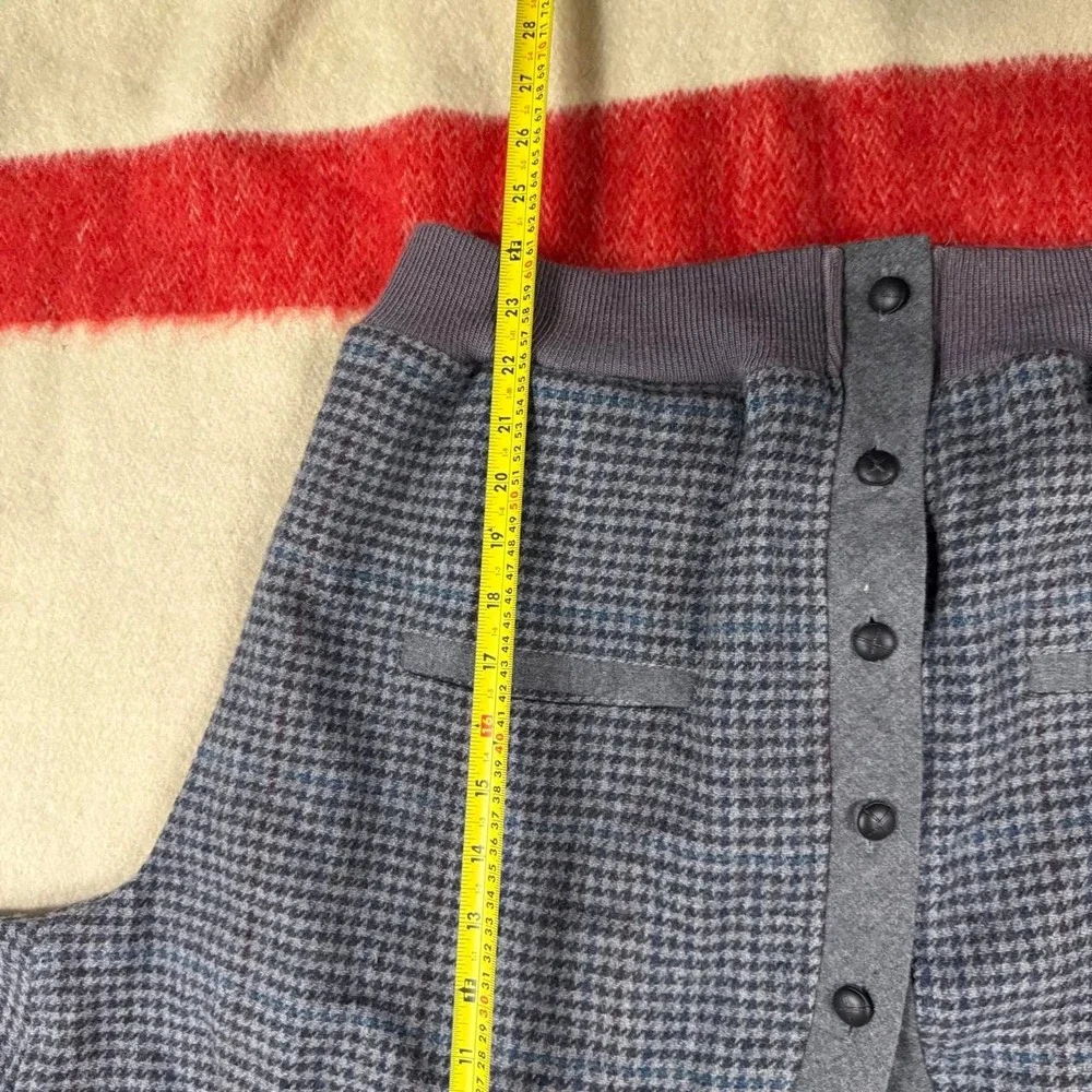 Vintage Pendleton Houndstooth Wool Cardigan Sweater Mens Large FLAWS USA